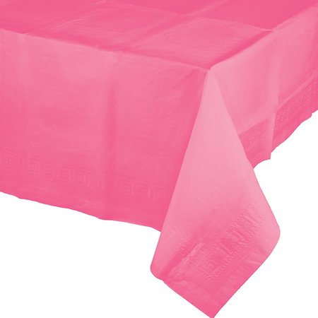 TOUCH OF COLOR Candy Pink Paper Tablecloth, 108"x54", 6PK 711344